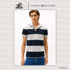 Slim Fit Rugby-Stripe Polo para Hombre