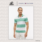Slim Fit Rugby-Stripe Polo para Hombre