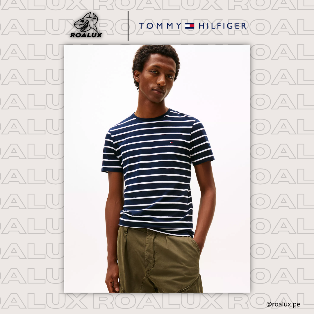 Extra Slim Stripe Stretch-Cotton T-Shirt para Hombre