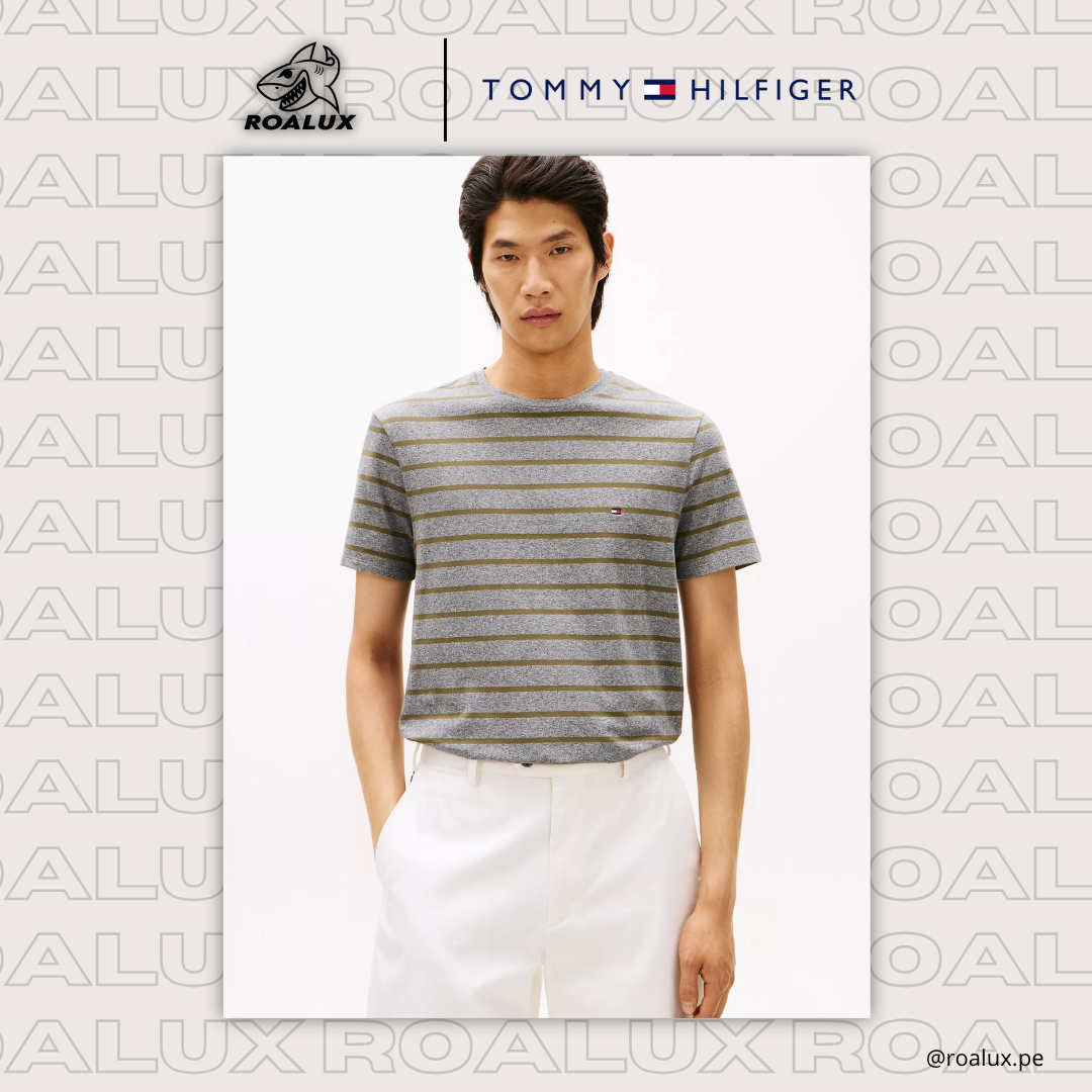 Extra Slim Stripe Stretch-Cotton T-Shirt para Hombre