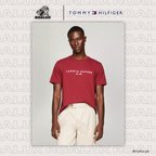 Embroidered Tommy Logo T-Shirt para Hombre