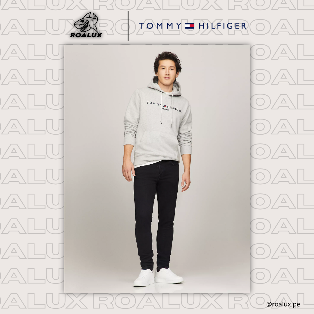 Embroidered Tommy Logo Polera para Hombre