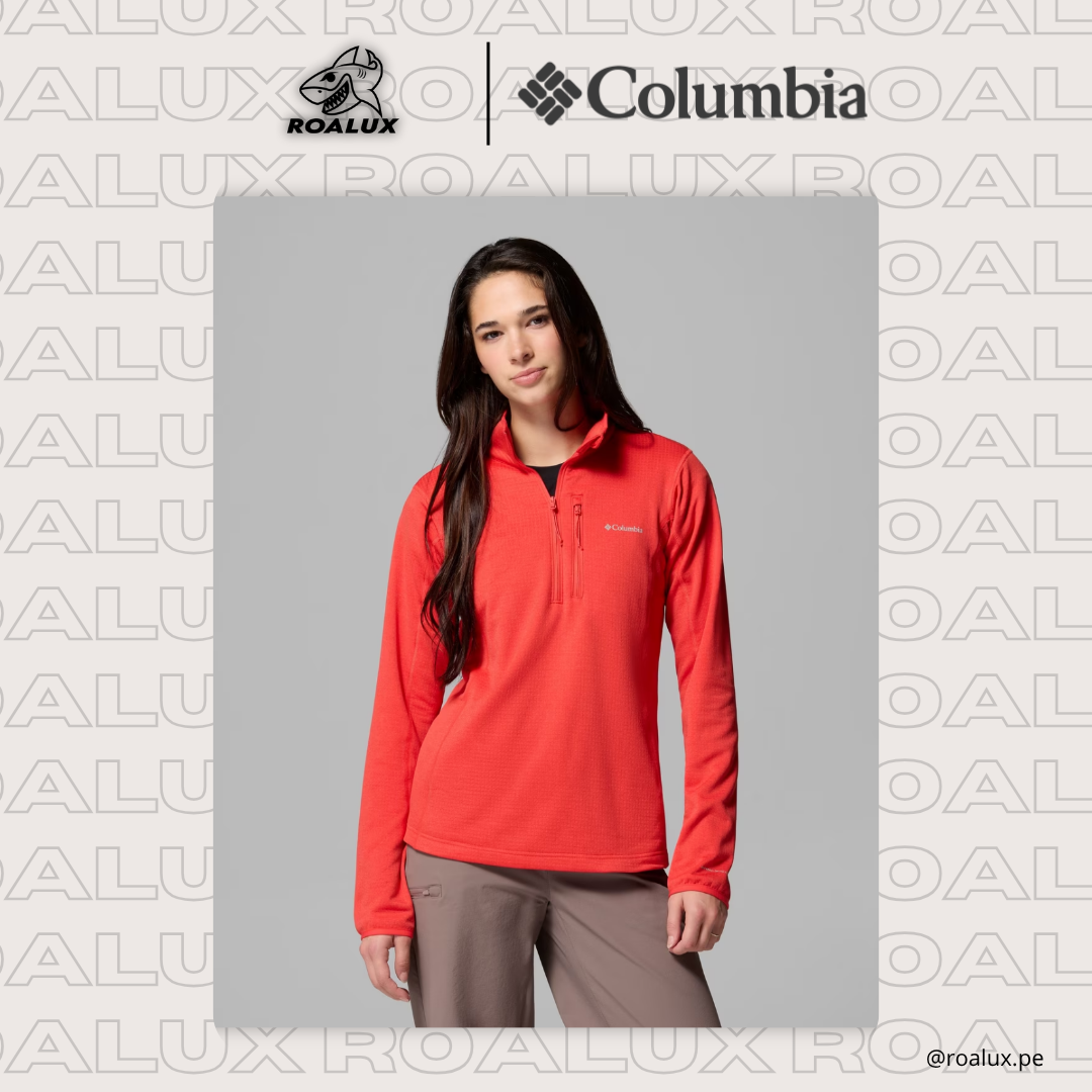 Chaqueta Essential Hike™ Grid Fleece Half Zip para Mujer