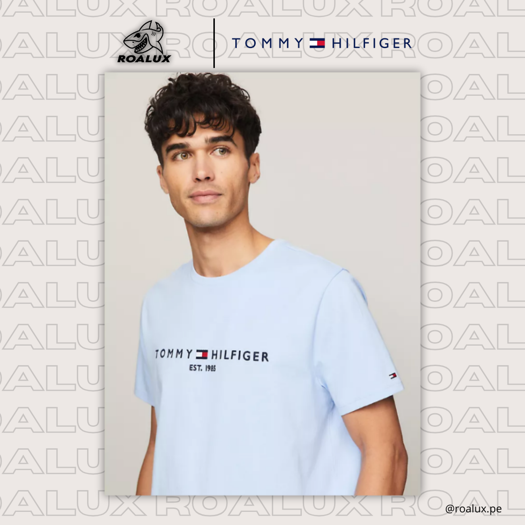 Polo Celeste Tommy Hilfiger