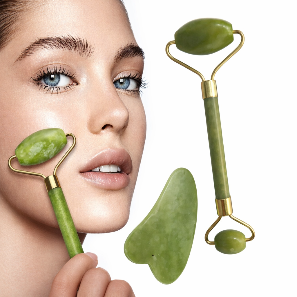 Rodillo Facial Y Gua Sha