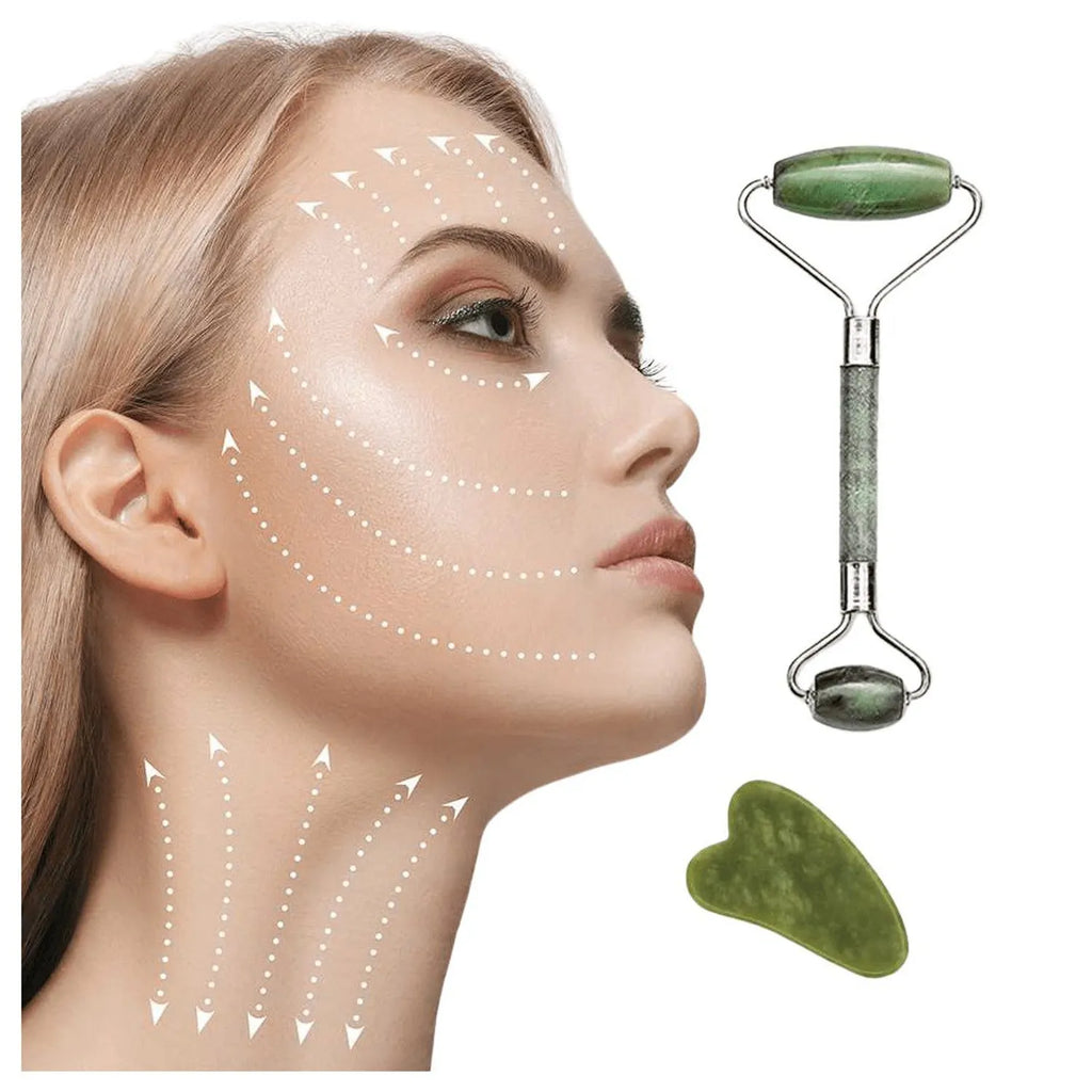 Rodillo Facial Y Gua Sha